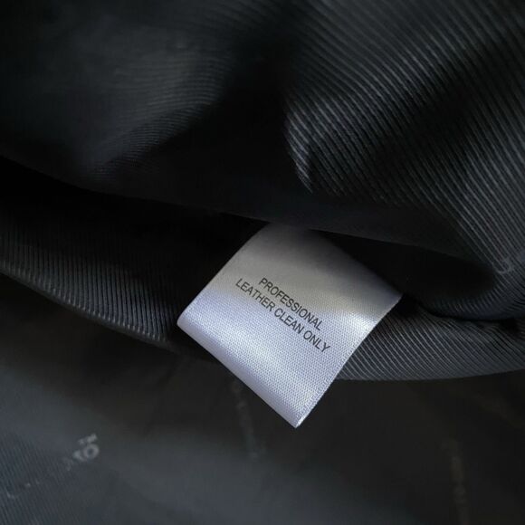 Pronto Uomo Leather Jacket Men 2XL Black Button Up Mid Length Soft Lambskin - Picture 12 of 12